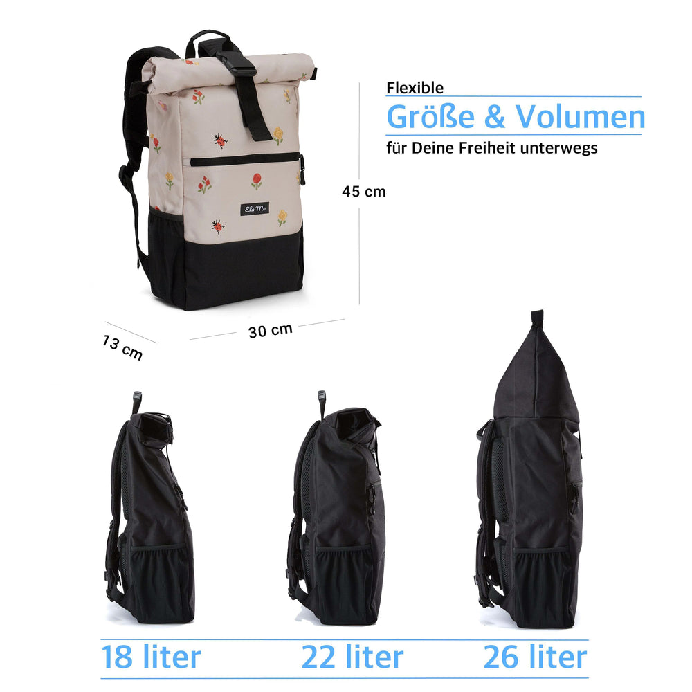 Ela Mo™ Rolltop Rucksack | Embroidery Edition Losy