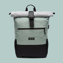Ela Mo™ Rolltop Rucksack | Mintgrey
