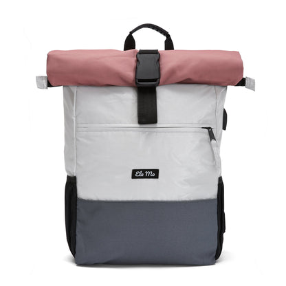 Ela Mo™ Rolltop Rucksack Night Edition | Peach