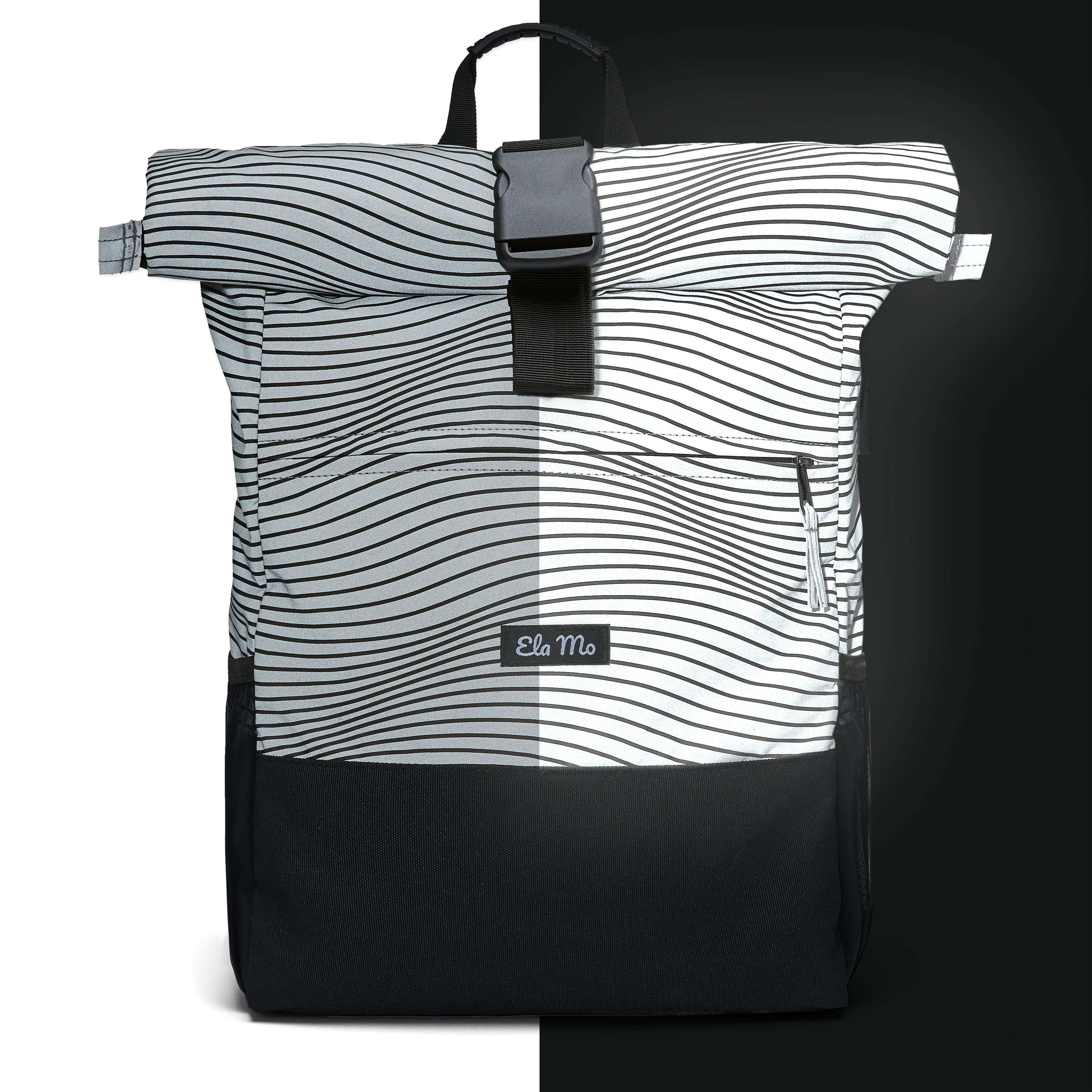 Ela Mo™ Rolltop Rucksack Night Edition | Wave