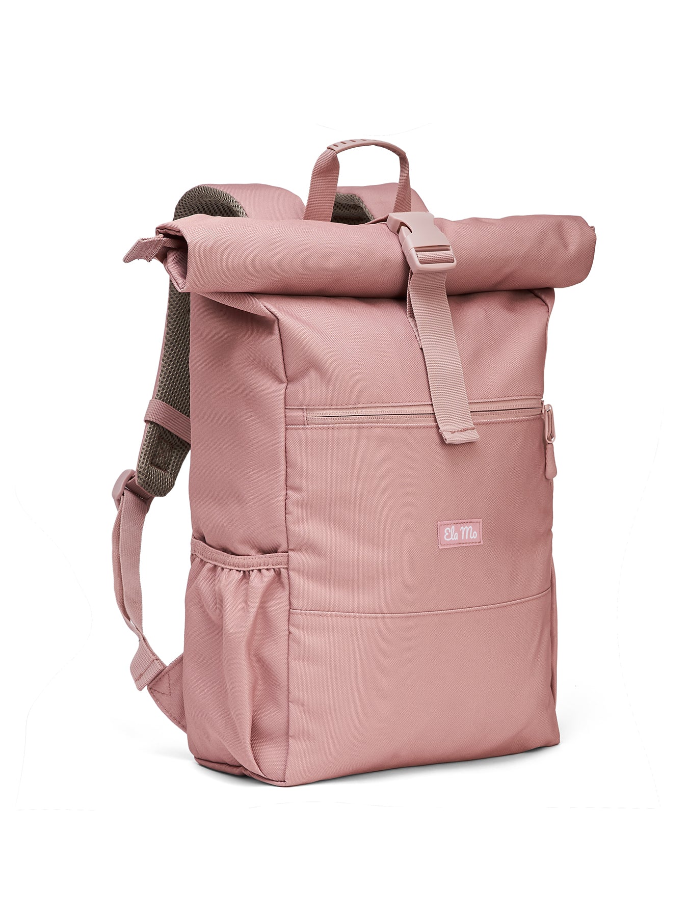 Ela Mo™ Rolltop Rucksack | Pastel Rose