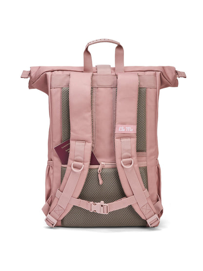 Ela Mo™ Rolltop Rucksack | Pastel Rose