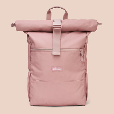 Ela Mo™ Rolltop Rucksack | Pastel Rose