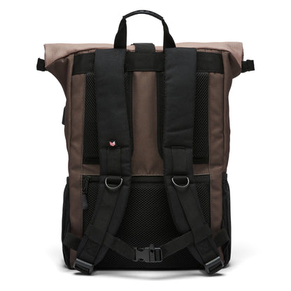 Ela Mo™ Rolltop Rucksack | Sand and Olive