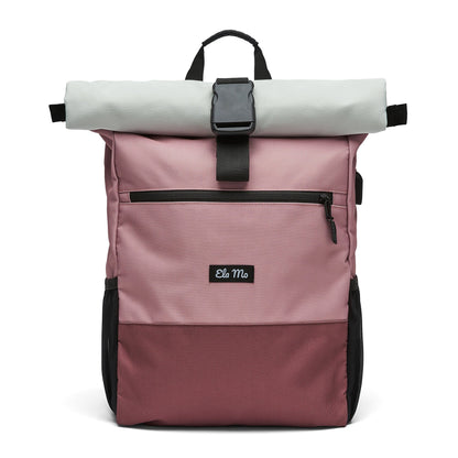 Ela Mo™ Rolltop Rucksack | Strawberry Cream