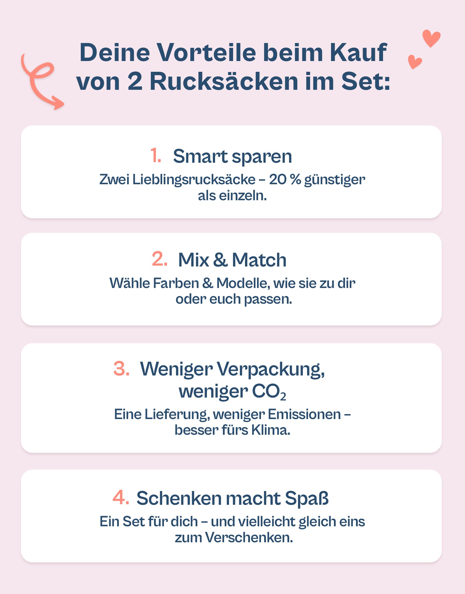 Ela Mo™ Rucksäcke | 2er Set