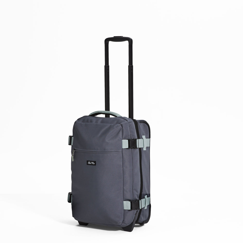 Ela Mo™ Reisetasche mit Rollen 42 Liter | Darkgrey Mint