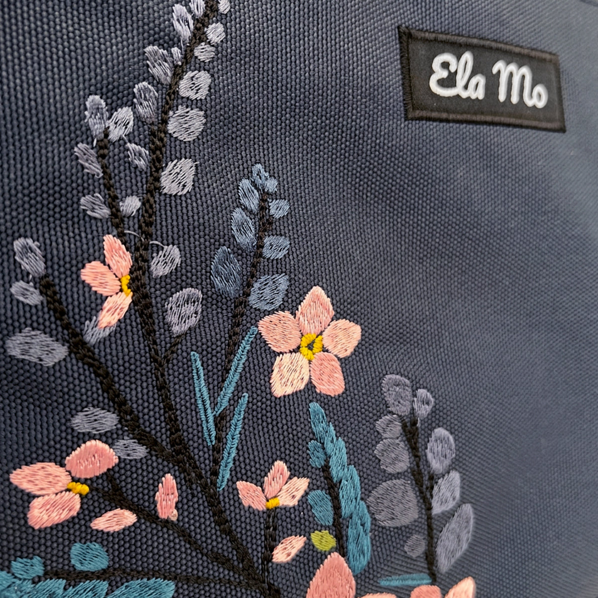 Ela Mo™ Topload Rucksack | Flowering Vine Embroidery