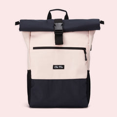 Ela Mo™ Rolltop Rucksack | Pink & Blue