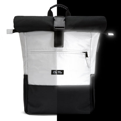  Ela Mo™ Rolltop Rucksack Night Edition | Black