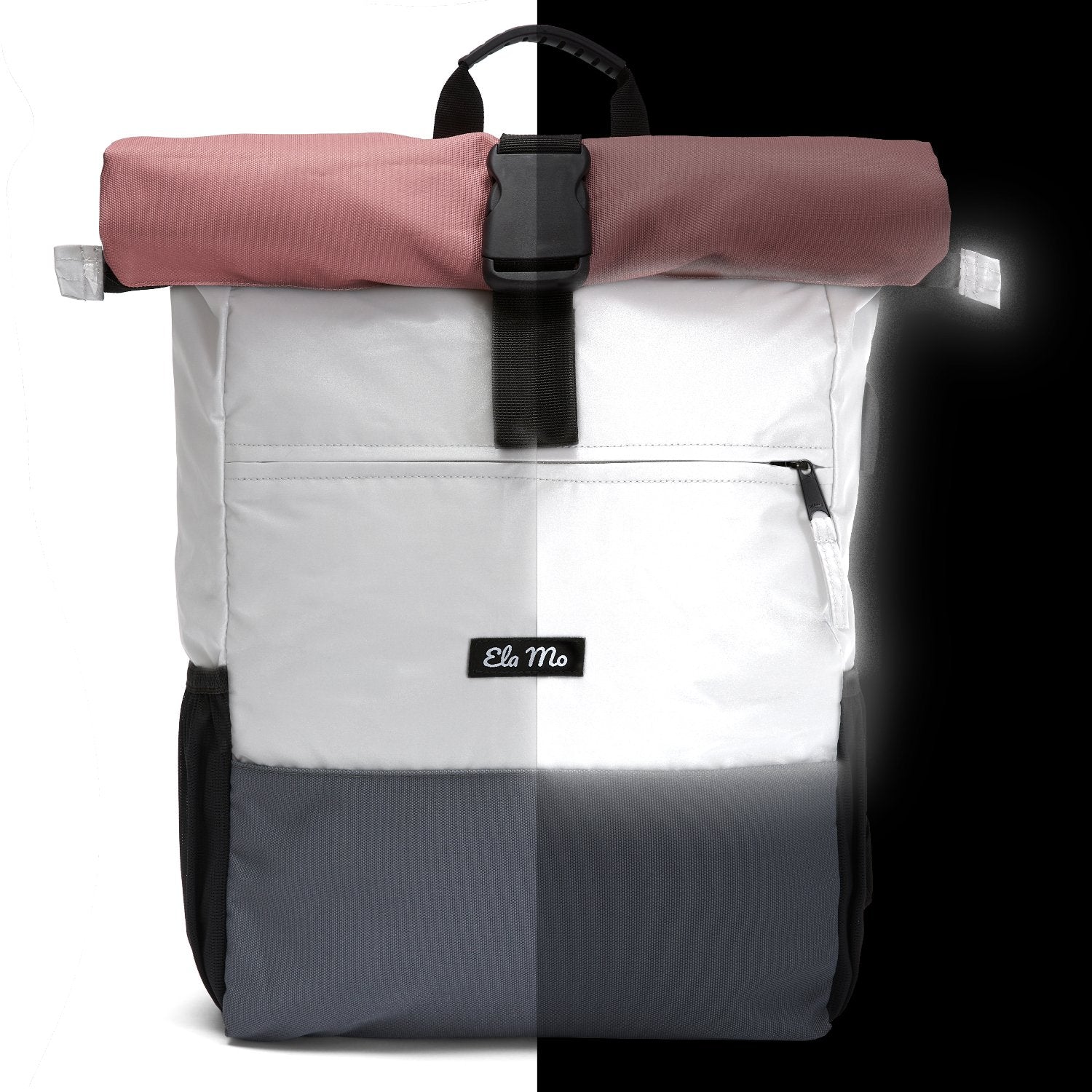  Ela Mo™ Rolltop Rucksack Night Edition | Peach