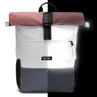  Ela Mo™ Rolltop Rucksack Night Edition | Peach