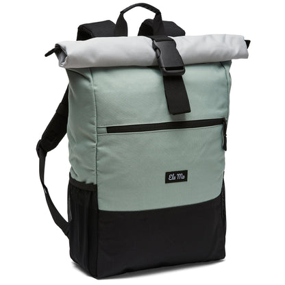 Ela Mo™ Rolltop Rucksack | Mintgrey