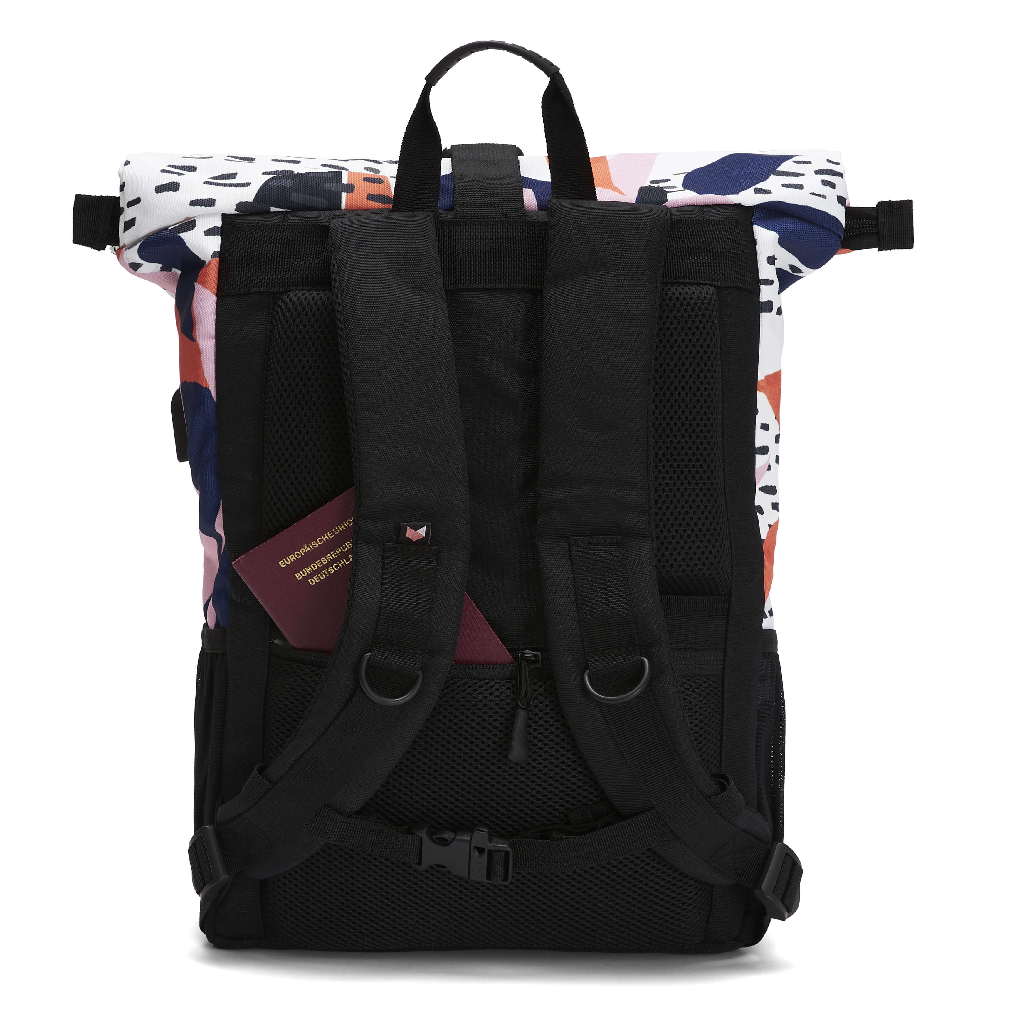 Ela Mo™ Rolltop Rucksack | Papercut Tulip