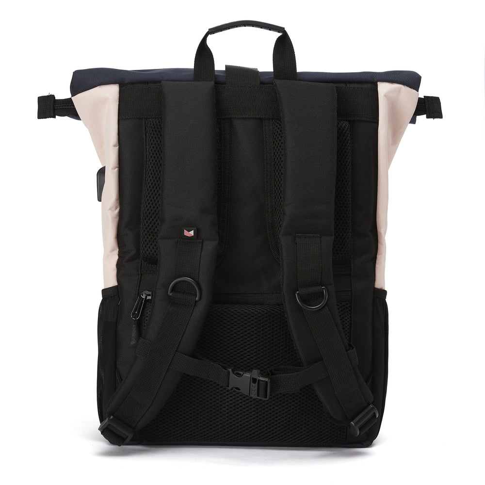Ela Mo™ Rolltop Rucksack | Pink & Blue