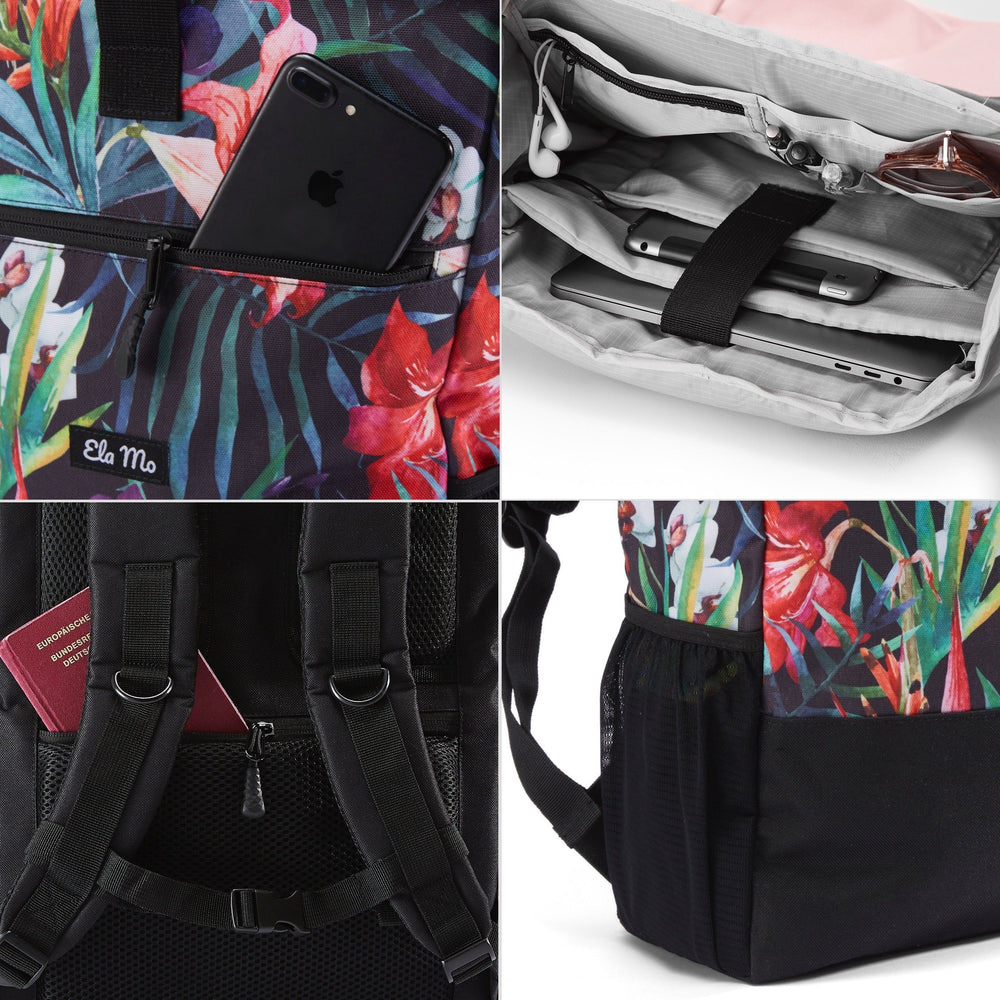 Ela Mo™ Rolltop Rucksack | Tropical Heat